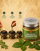 Temple Grade Herbal Sambrani – 100 gm